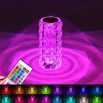 RGB Crystal Diamond Lamp – 16 colors